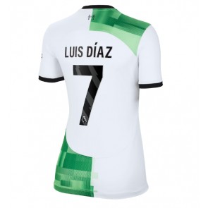 Liverpool Luis Diaz #7 Koszulka Wyjazdowych Kobiety 2023-24 Krótki Rękaw